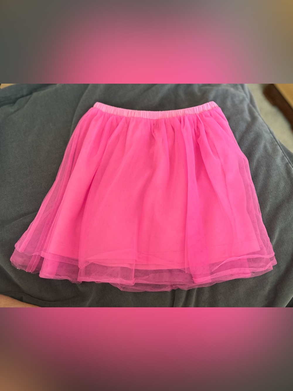 Crewcuts Bright Pink Tulle Skirt